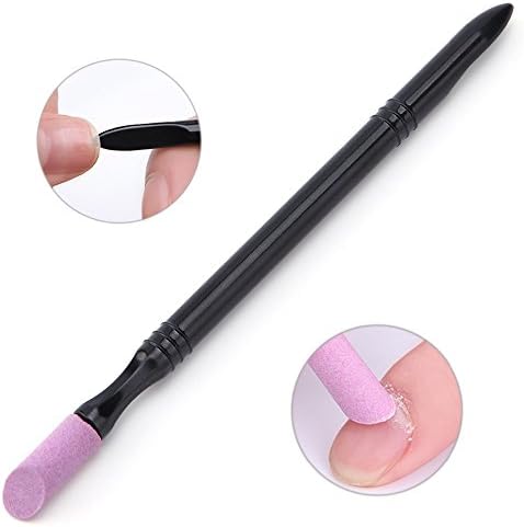 Nail Cuticle Pusher,5PCS Quartz Scrubs Stone Cuticle Stick Pen Nail Art Grinding Pen Nail Polish Manicure Care Tools - Image 5