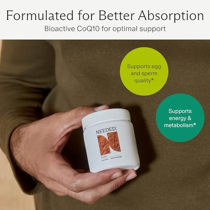 Needed Ubiquinol 200mg supplement label details and nutrition facts
