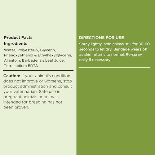 Authentic imported USA pet first aid liquid bandage spray bottle on a plain background