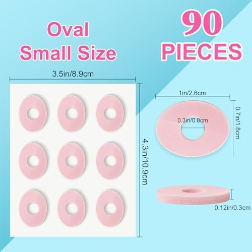 Soft foam callus pads for foot pain relief and friction protection.
