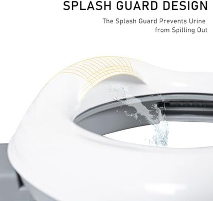 Beavtaens travel potty with splash guard detail