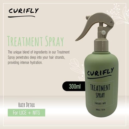 Curifly non-toxic head lice and nit removal spray for kids