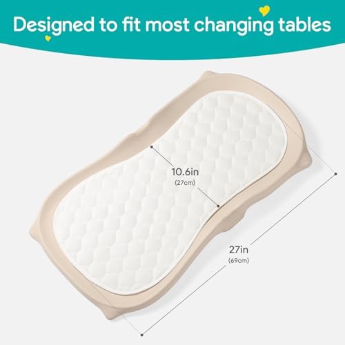 Pack of 3 white baby changing pad liners folded together
