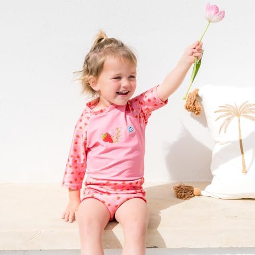 Splash About sun protection rash top sleeve and high neck detail