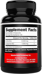 Dorado Nutrition dietary supplement capsule bottle label details
