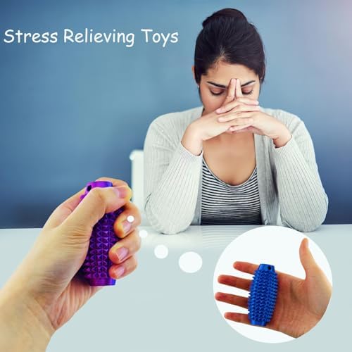 Emeqzoa sensory fidget item highlighting the top clicker button and premium textured design.