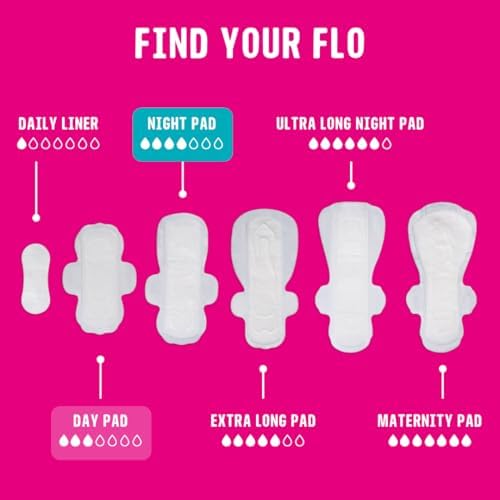 Vegan and cruelty free biodegradable period pads by Flo brand