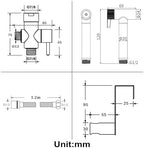 Complete WRKMH bidet sprayer kit arranged for display