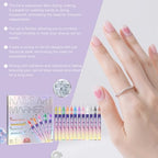 Full set of 12 waterproof nail polish pens organized