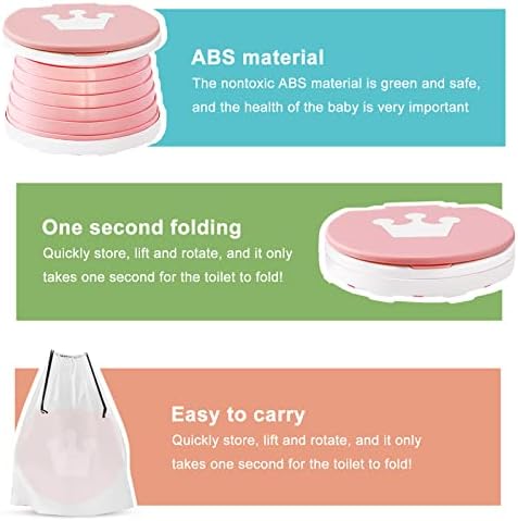 Yznlife travel potty set with drawstring storage bag