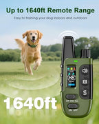 Tagoon waterproof dog collar testing in water highlighting the certified IP67 rating.