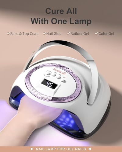 High power professional nail curing lamp highlighting smart sensor automatic operation.