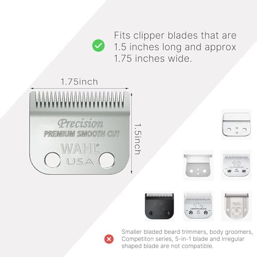Side profile of a premium polycarbonate hair trimmer guard displaying the exact fractional inch measurement marking