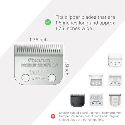 Side profile of a premium polycarbonate hair trimmer guard displaying the exact fractional inch measurement marking