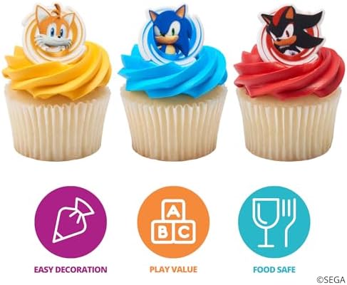 Close up of Sonic the Hedgehog character ring decoration