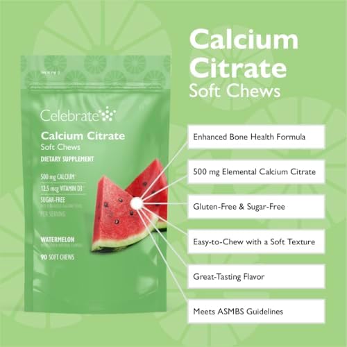 Close up of Celebrate Vitamins melon flavored soft chew supplement