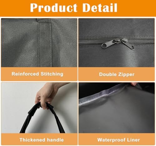 LWFCOEE waterproof pet fence case packed with eight panels for an RV trip.