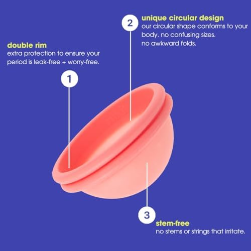 Nixit menstrual disc held between fingers to show flexibility for easy insertion.
