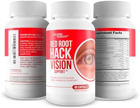 True You Health Red Root Hack Vision Supplement capsule close up