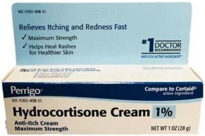 Authentic USA imported Perrigo hydrocortisone topical steroid cream