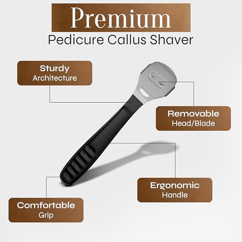 Complete Facón foot care kit with 50 platinum coated blades