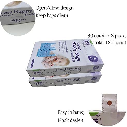 Dergik scented blue diaper sacks rolled out