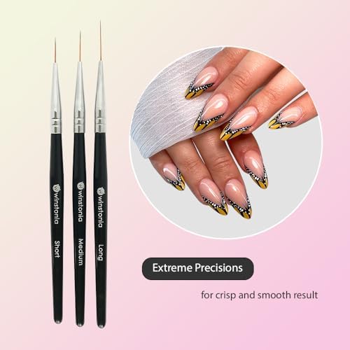 Close up of synthetic nylon bristles on Winstonia striping brushes