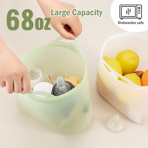Side profile of sicyeast reusable silicone sterilizing pouch