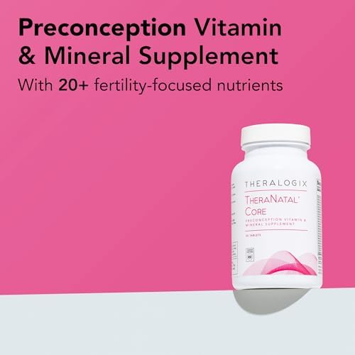 Theralogix TheraNatal Core supplement bottle back label showing ingredient facts