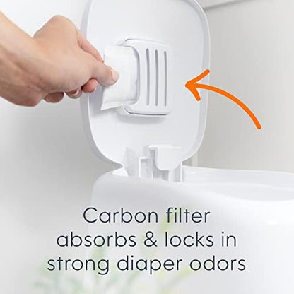 Diaper Genie Complete Pail carbon filter placement