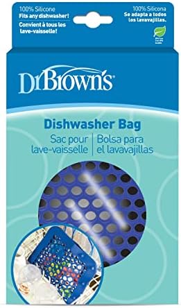 Dr. Brown's adjustable blue silicone bag for cleaning pacifiers