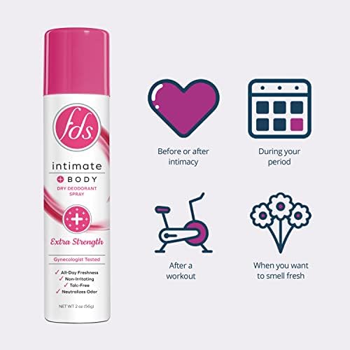 FDS feminine deodorant spray pack of 3 bottles for all-day freshness.
