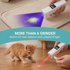 White electronic pet nail grinder package with manual clippers set