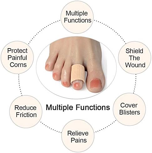 Toe tube protector applied to a middle toe for corn and callus prevention