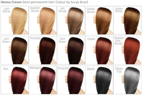 Black henna hair color cream by Surya Brasil