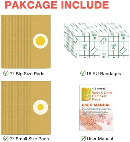 Samsali medicated bandages for corn and callus removal on toes