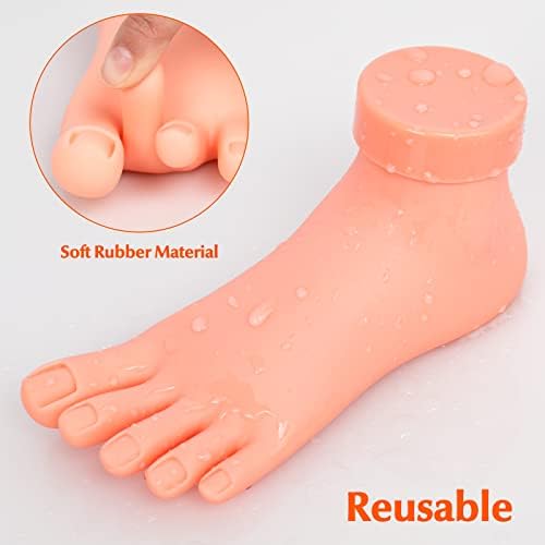 Krofaue fake foot model used as nail art display