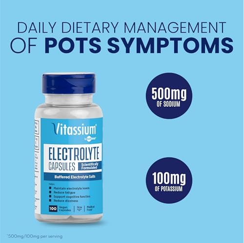 Vitassium dietary supplement vegan capsules displayed next to the packaging