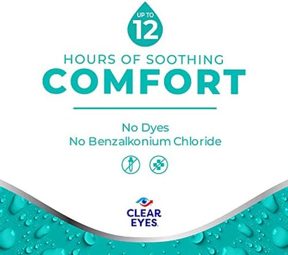 Authentic USA imported Clear Eyes sensitive eye care bottle.
