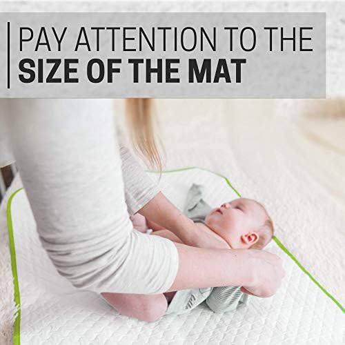 Baby Loovi foldable diaper changing mat folded in storage bag
