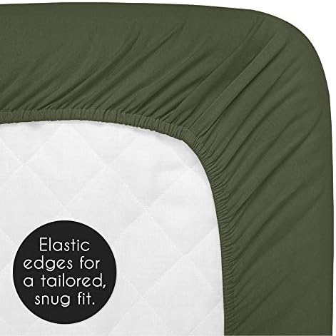 Sweet Jojo Designs sage green nursery changing pad cover packaged