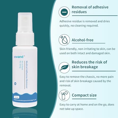Alcohol-free adhesive remover spray for painless bandage removal on sensitive skin.