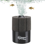 Biochemical foam sponge filter with ceramic media balls for tank water purification.