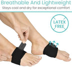Side view of Vive arch support gel band highlighting the comfortable padding.