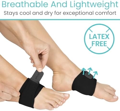 Side view of Vive arch support gel band highlighting the comfortable padding.