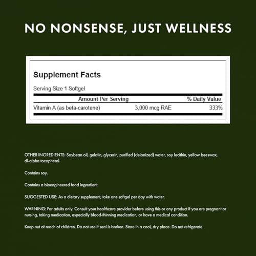 Close-up of Swanson softgels nutritional supplement capsules