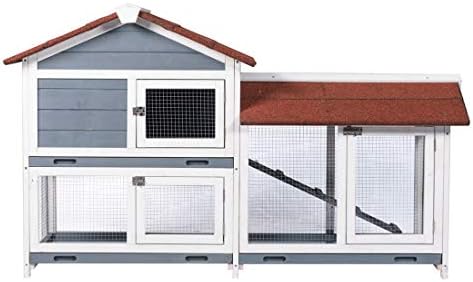 Good Life 62 inch bunny hutch two floor design