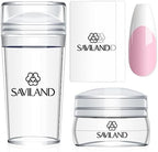 Saviland French Tip Nail Stamp 4 piece kit front view