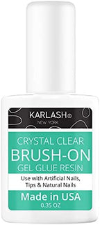 Karlash crystal clear nail glue and dip powder system for broken nails