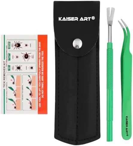 PetzLifeWorld professional tick removal set with tweezers